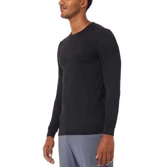 😍32 Degrees Men's Air Mesh Long Sleeve Tee, 2-pack Blue Black XXL - Picture 4 of 4